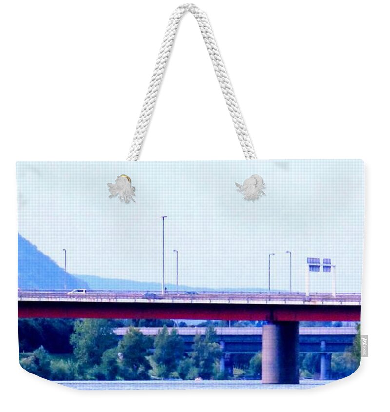 Vienna Weekender Tote Bag featuring the photograph Bridges to the Vienna Woods by Ian MacDonald