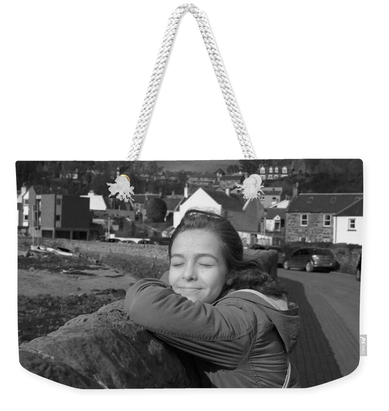 Girl Portrait Weekender Tote Bag featuring the photograph Bright as Sun by Elena Perelman