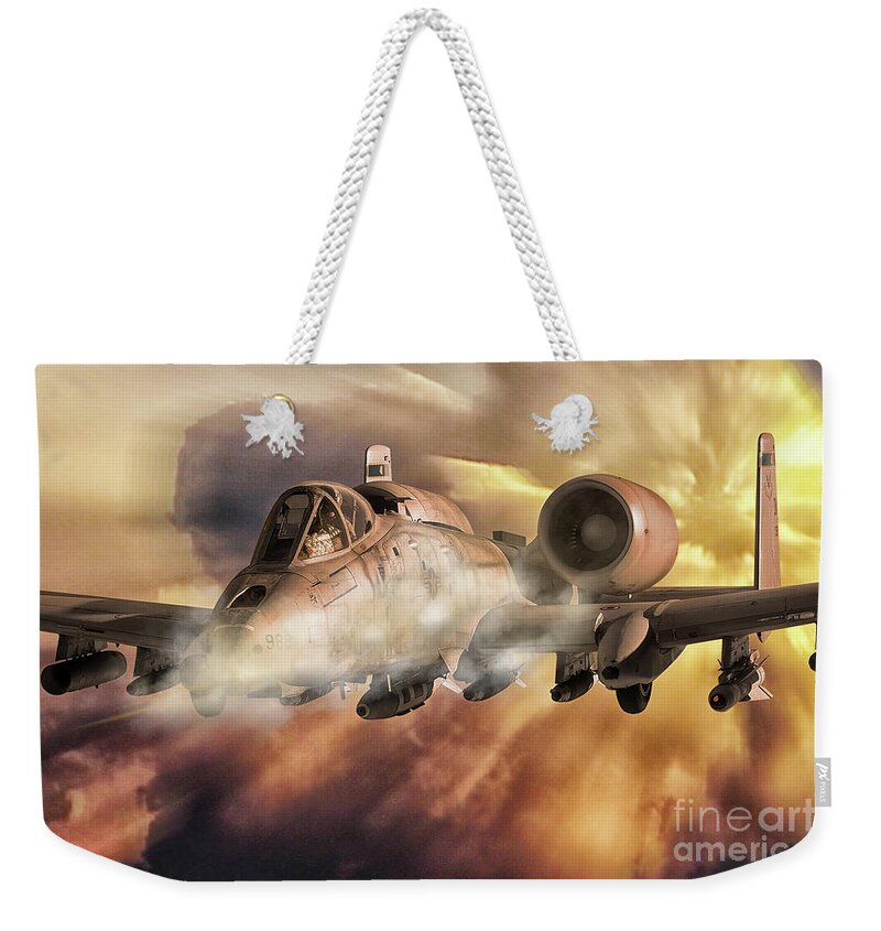 A1- Weekender Tote Bag featuring the digital art Bring The Rain by Airpower Art
