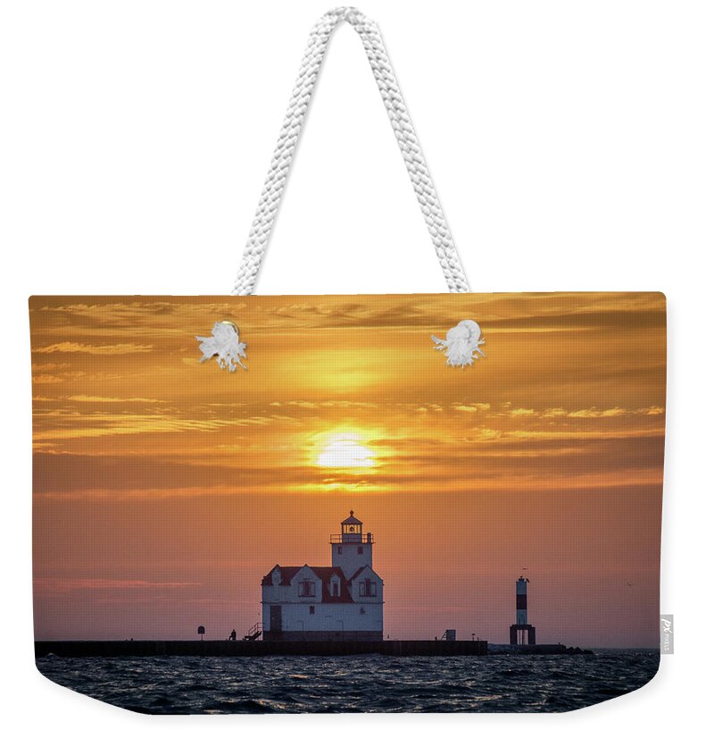 Lighthouse Weekender Tote Bag featuring the photograph Bringing the Heat by Bill Pevlor