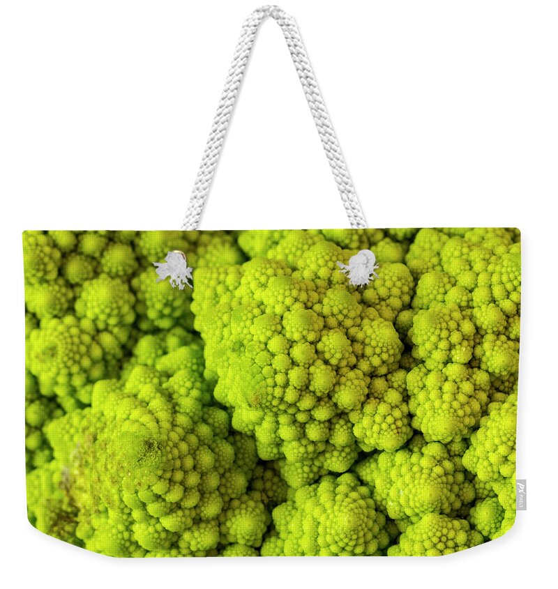 Italian Weekender Tote Bag featuring the photograph Broccoli Romanesco by Teri Virbickis