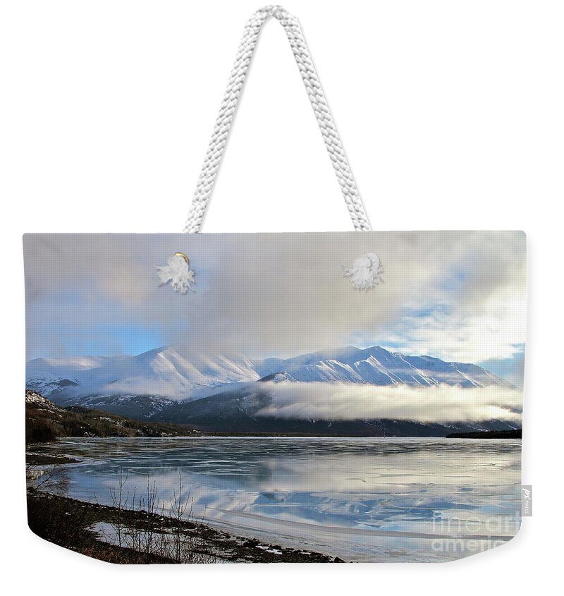 Water Weekender Tote Bag featuring the photograph Broken Reflection by Rick Monyahan