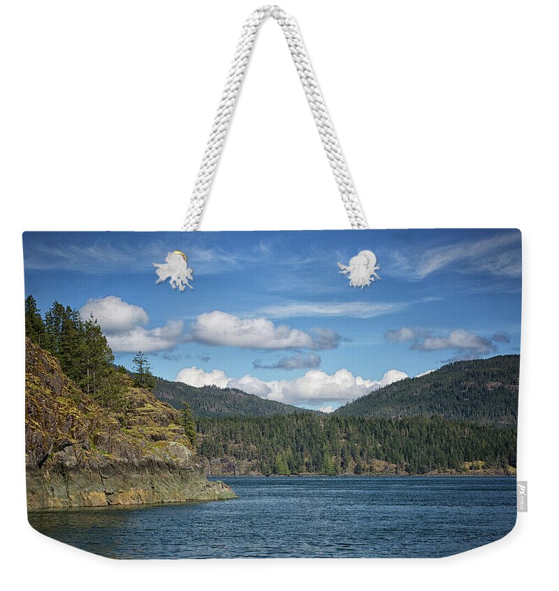 Brown's Bay Weekender Tote Bag featuring the photograph Browns Bay by Randy Hall