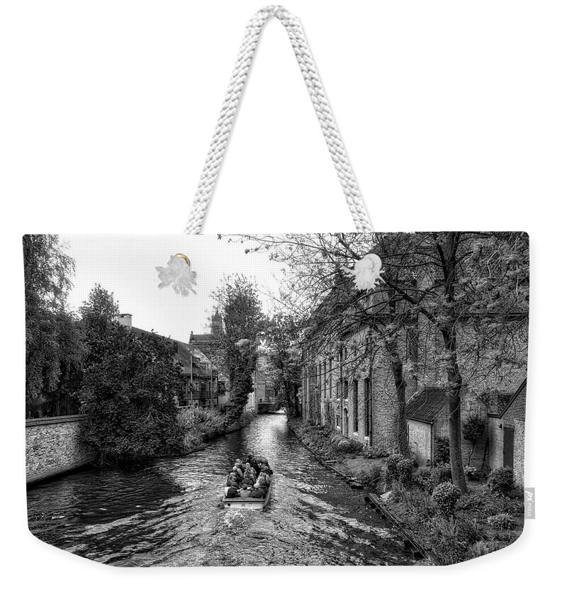 Belgium Weekender Tote Bag featuring the photograph Bruges BW4 by Ingrid Dendievel