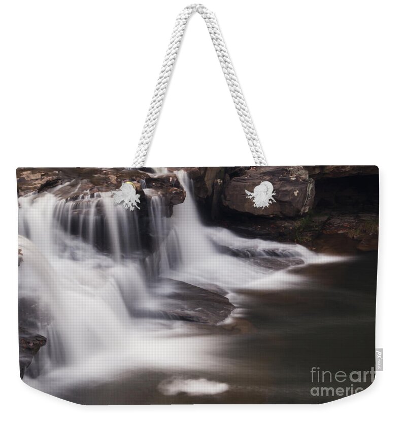 Waterfall Weekender Tote Bag featuring the photograph Brush Creek Falls by Mel Petrey