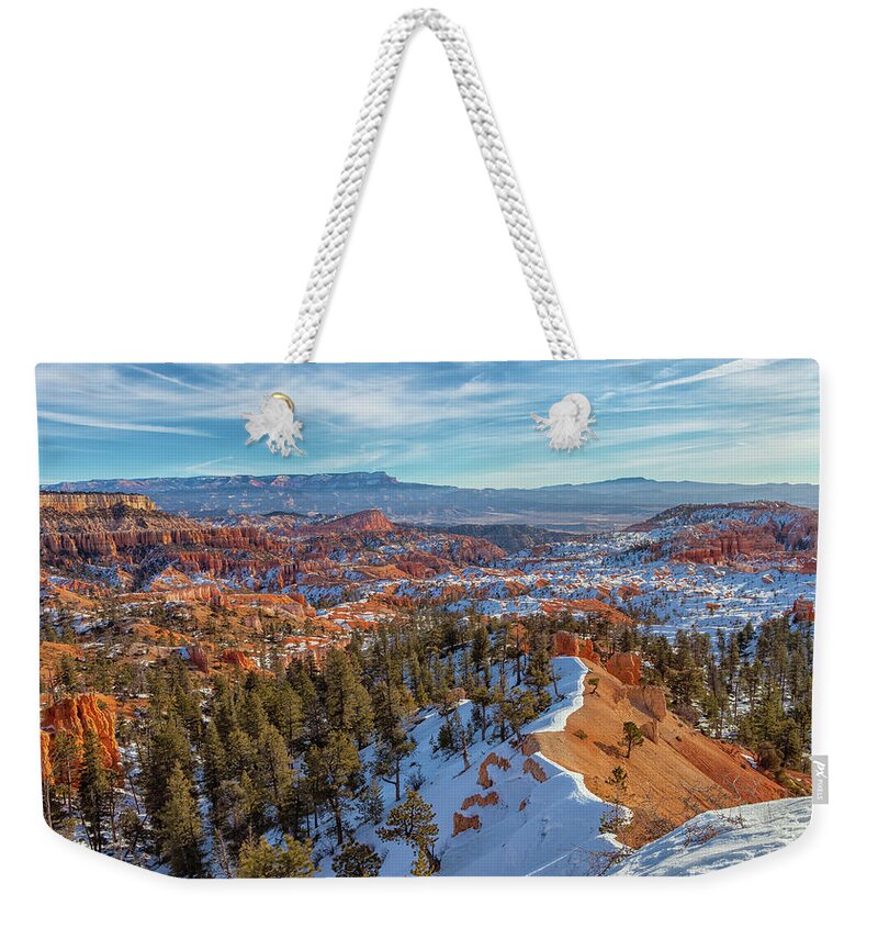 Natioanl Park Weekender Tote Bag featuring the photograph Bryce Canyon by Jonathan Nguyen