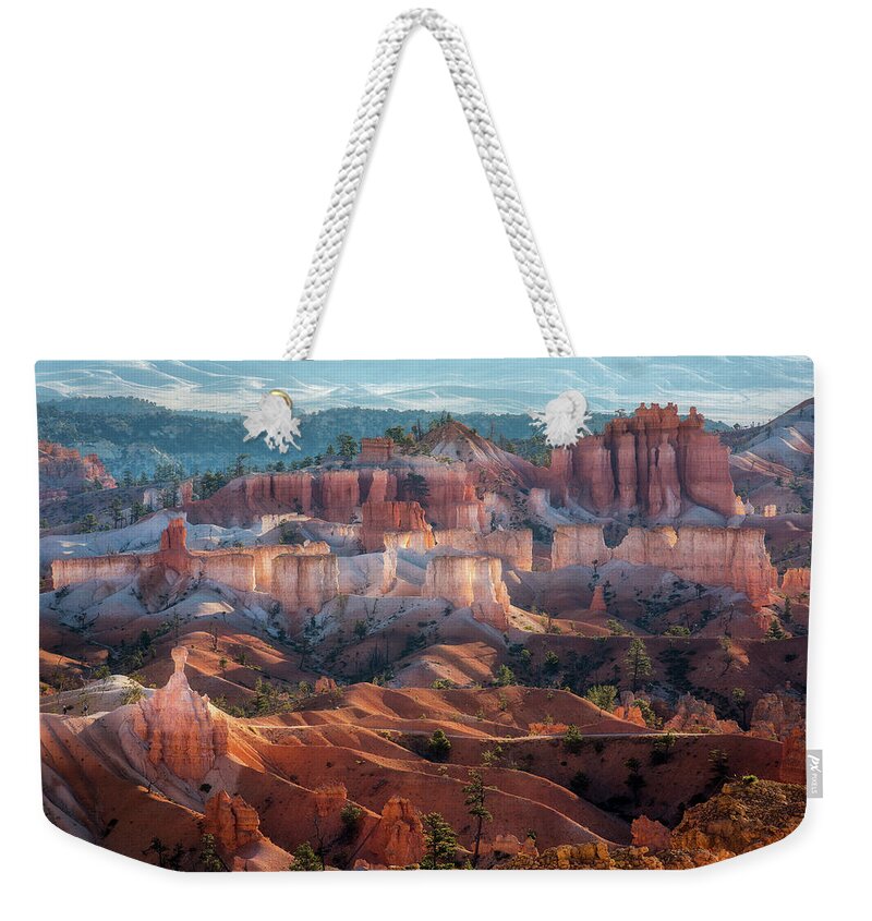 American Weekender Tote Bag featuring the photograph Bryce Canyon Morning Magic by Alex Mironyuk