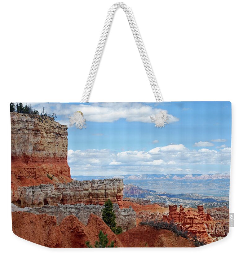 Bryce Weekender Tote Bag featuring the photograph Bryce Canyon by Nancy Landry