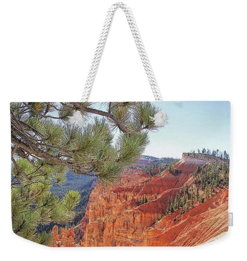 Bryce Canyon Weekender Tote Bag featuring the photograph Bryce Canyon National Park Pinyon Pine by Jennie Marie Schell