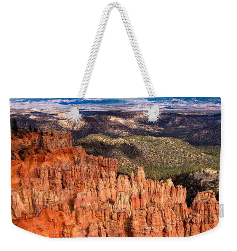 Bryce Canyon Weekender Tote Bag featuring the photograph Bryce by Kathleen Bishop