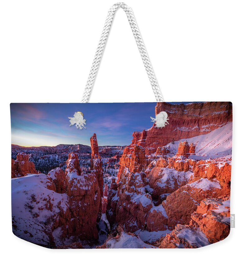 Amaizing Weekender Tote Bag featuring the photograph Bryce Tales by Edgars Erglis