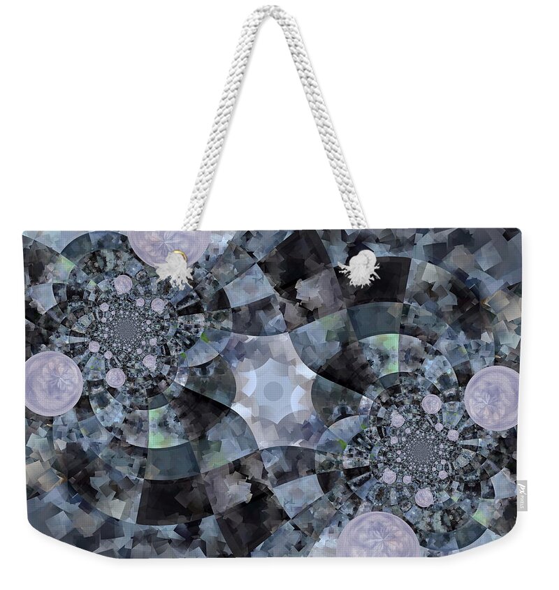 Bubble Weekender Tote Bag featuring the digital art Bubble Road by Cheryl Charette
