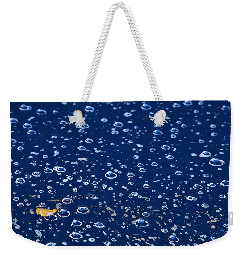 Water Bubbles Weekender Tote Bag featuring the photograph Bubbly by Gene Garnace