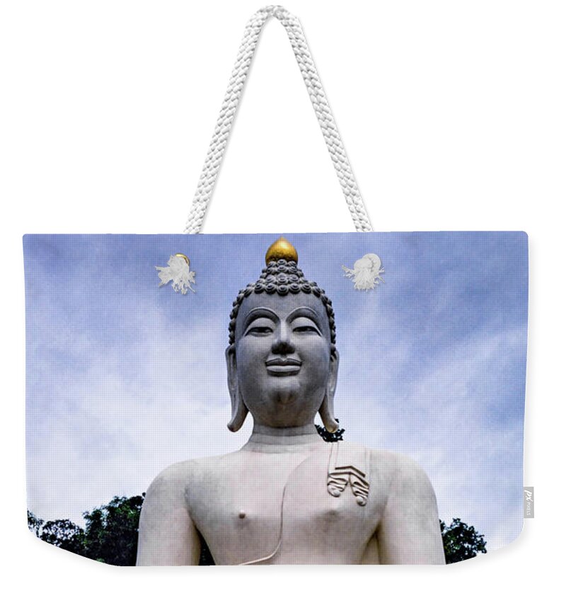 Steve Harrington Weekender Tote Bag featuring the photograph Buddhist Shrine - Thailand by Steve Harrington
