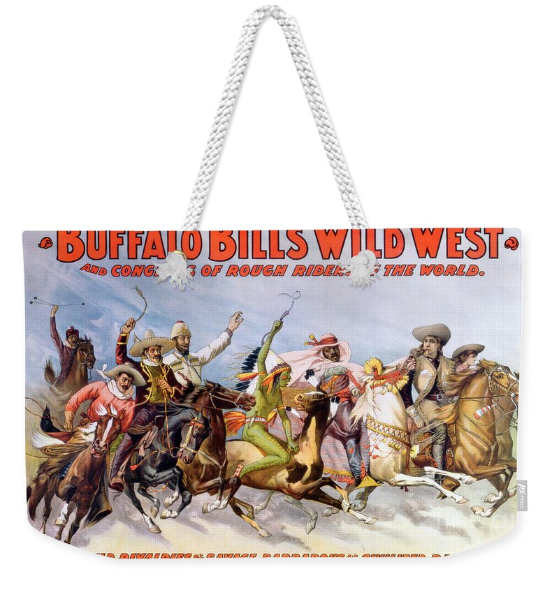 History Weekender Tote Bag featuring the photograph Buffalo Bills Wild West, Rough Riders by Science Source