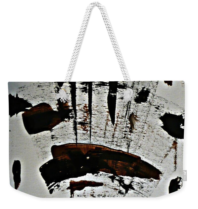 Buffalo Weekender Tote Bag featuring the painting Buffalo Run by 'REA' Gallery