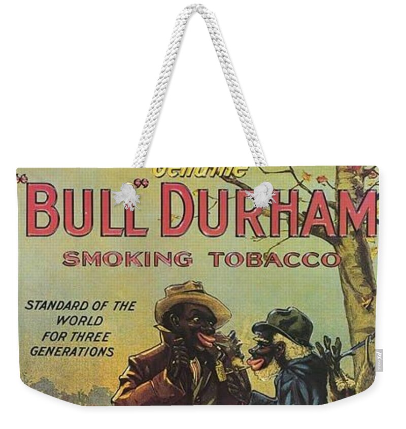 C Weekender Tote Bag featuring the digital art Bull Durham Without A Match by Kim Kent