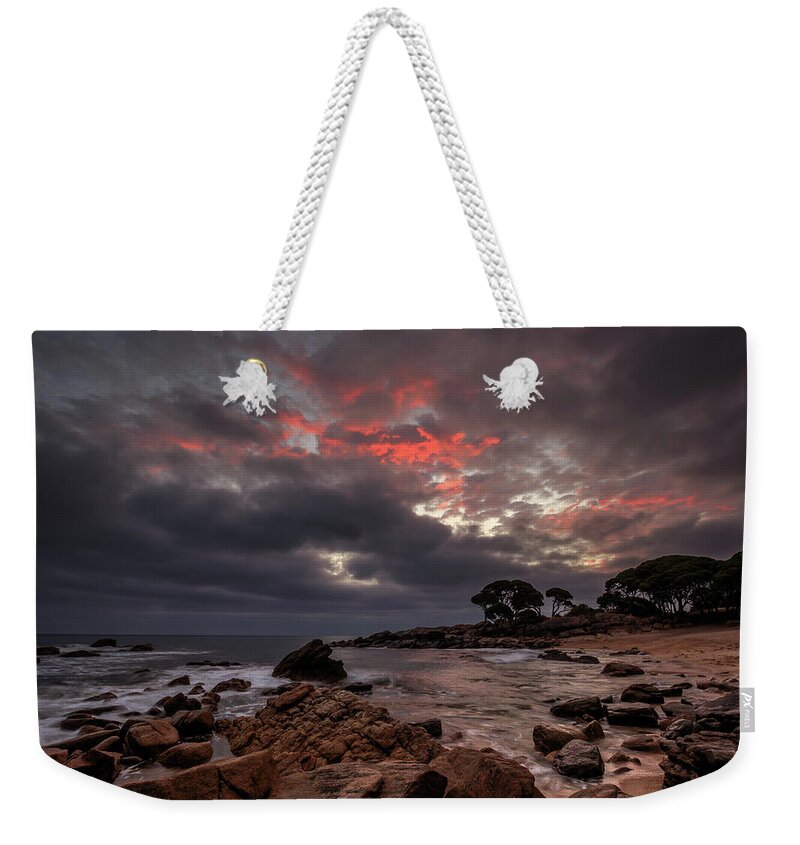 Sunrise Weekender Tote Bag featuring the photograph Bunbker Bay Dawn by Robert Caddy
