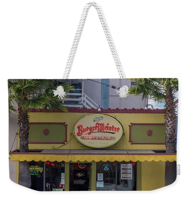 Frank Dimarco Weekender Tote Bag featuring the photograph BurgerMeister Restaurant, San Francisco by Frank DiMarco