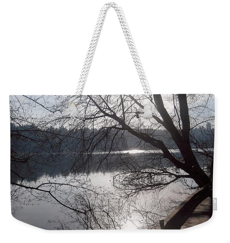 Winter Trees. Placid Lake Weekender Tote Bag featuring the photograph Burnaby Walk by Kim Prowse