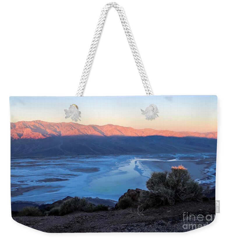 Dante's View Weekender Tote Bag featuring the photograph Burning Bush by Suzanne Luft