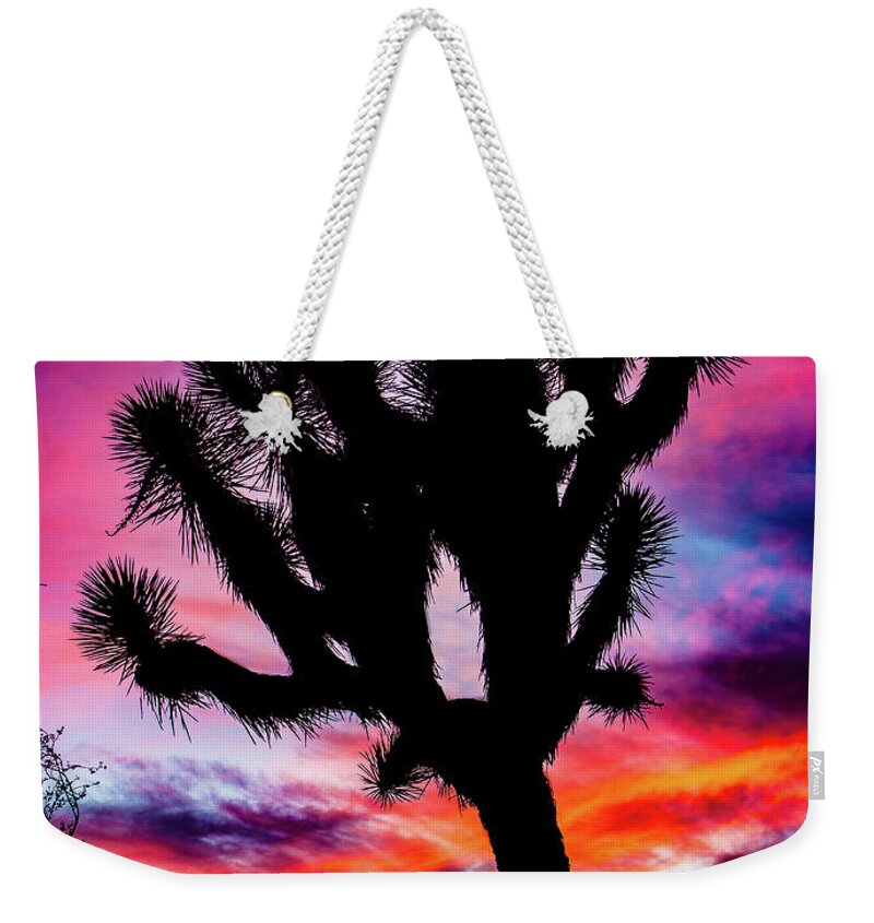Landscape Weekender Tote Bag featuring the photograph Burning Sky by Adam Morsa