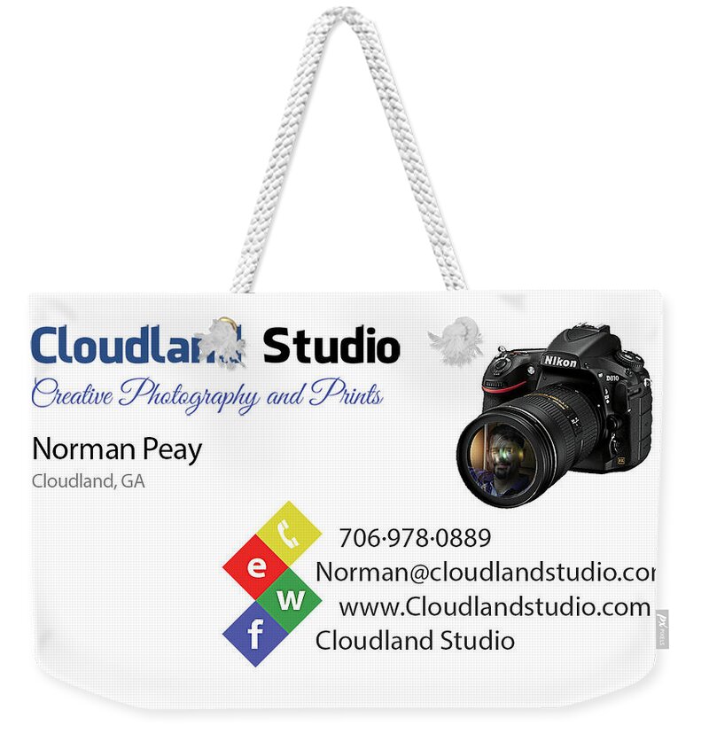  Weekender Tote Bag featuring the photograph Business Card by Norman Peay