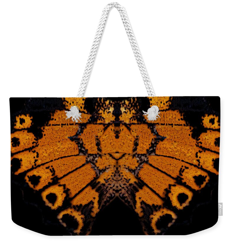 Butterfly Weekender Tote Bag featuring the photograph Butterfly Abstract by Jeff Phillippi