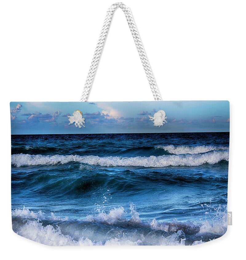 Ocean Waves Weekender Tote Bag featuring the photograph Ocean Waves 03 by Carlos Diaz