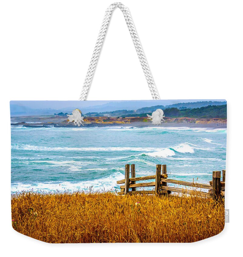 Beach Weekender Tote Bag featuring the photograph By the Sea by Steph Gabler