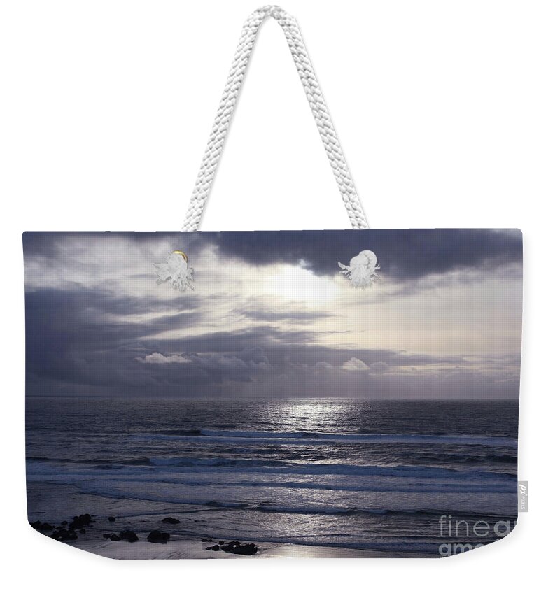 Landscape Weekender Tote Bag featuring the photograph By The Silvery Light by Sheila Ping