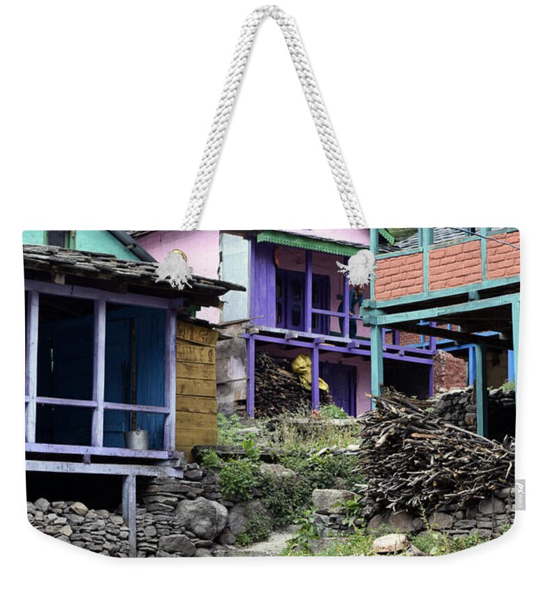 Mountains Weekender Tote Bag featuring the photograph By the villagers by Sumit Mehndiratta