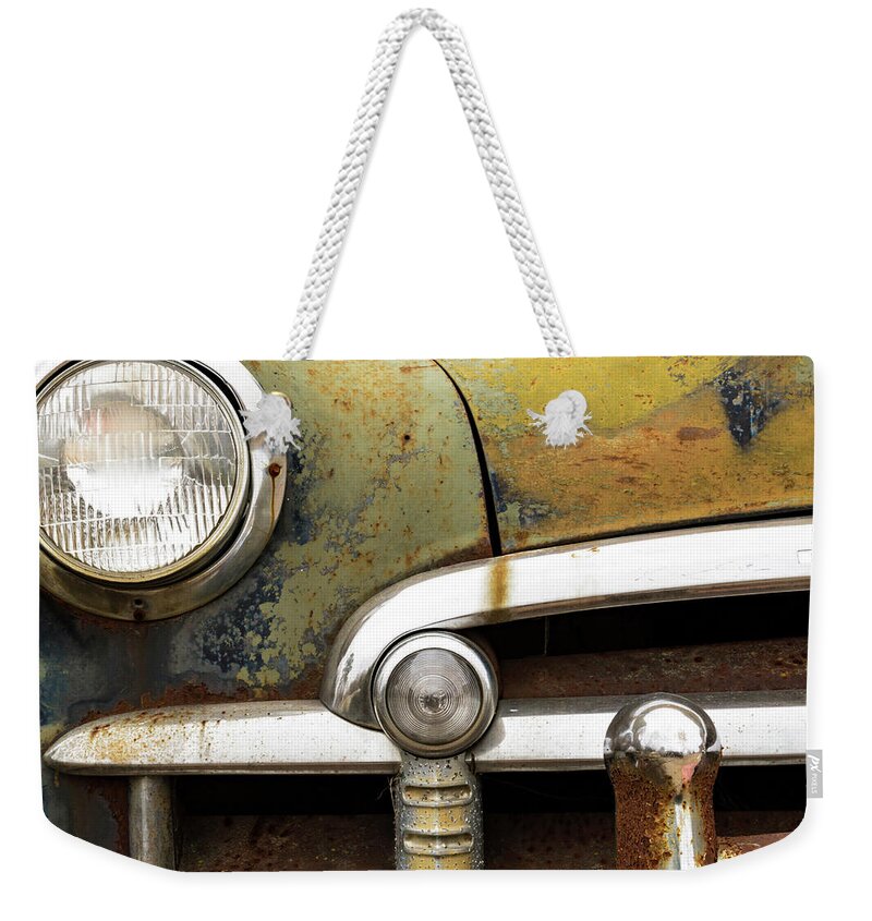 Chevrolet Weekender Tote Bag featuring the photograph C is for Chevrolet by Holly Ross