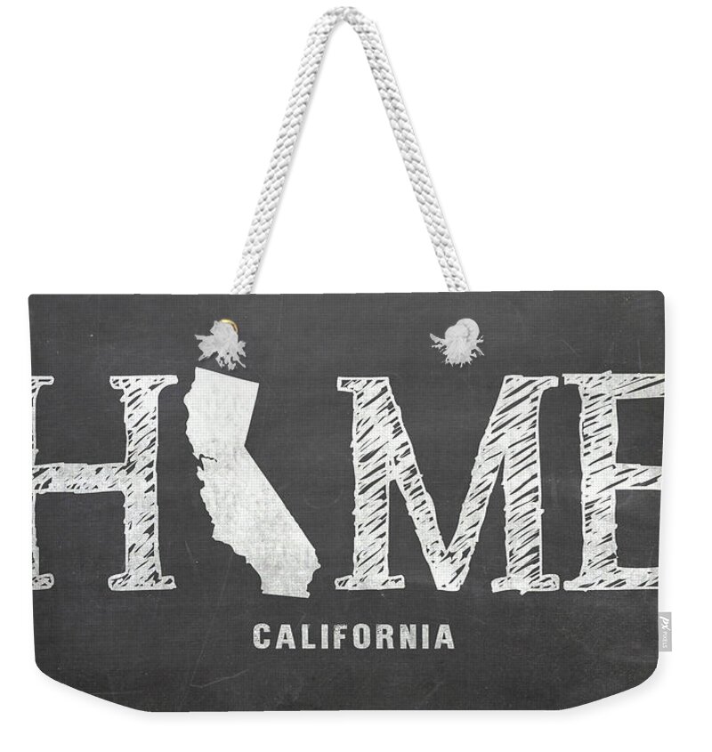 Ca Weekender Tote Bag featuring the mixed media CA Home by Nancy Ingersoll