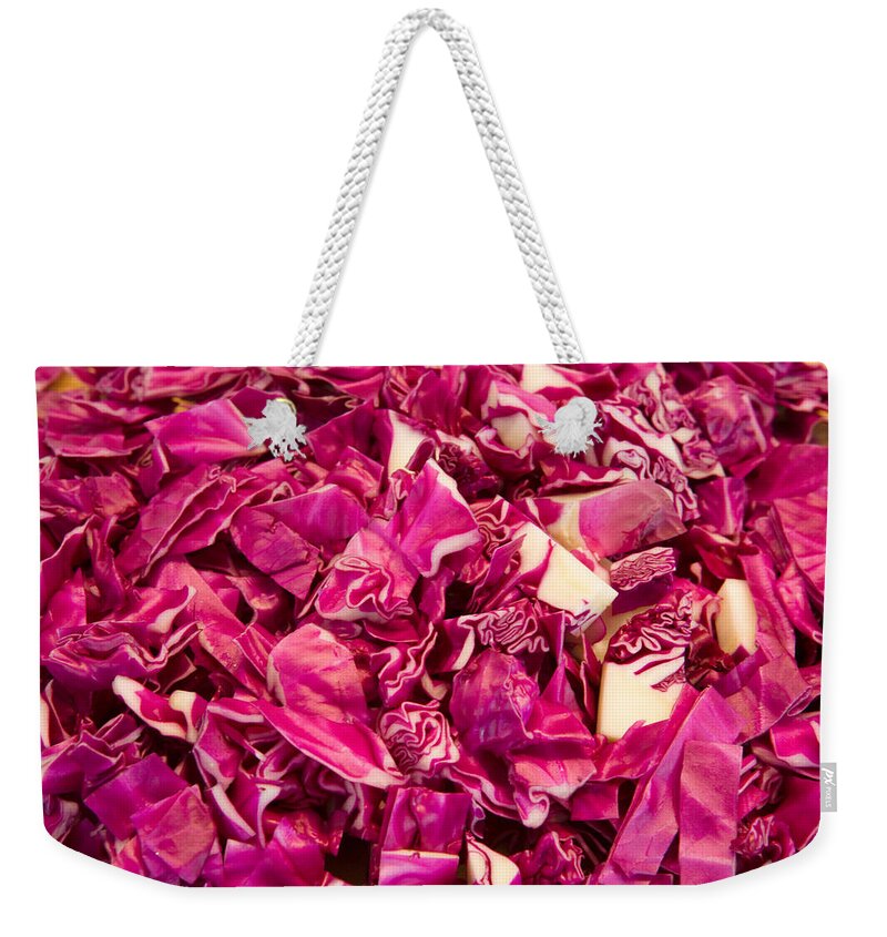 Food Weekender Tote Bag featuring the photograph Cabbage 639 by Michael Fryd