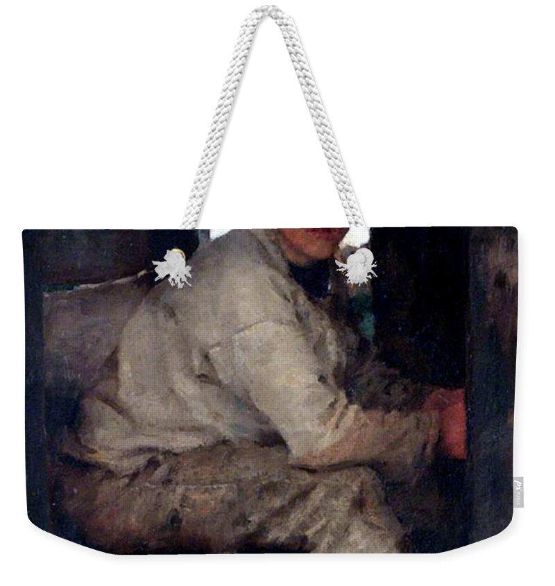 Cabin Boy Weekender Tote Bag featuring the painting Cabin Boy by Henry Scott Tuke