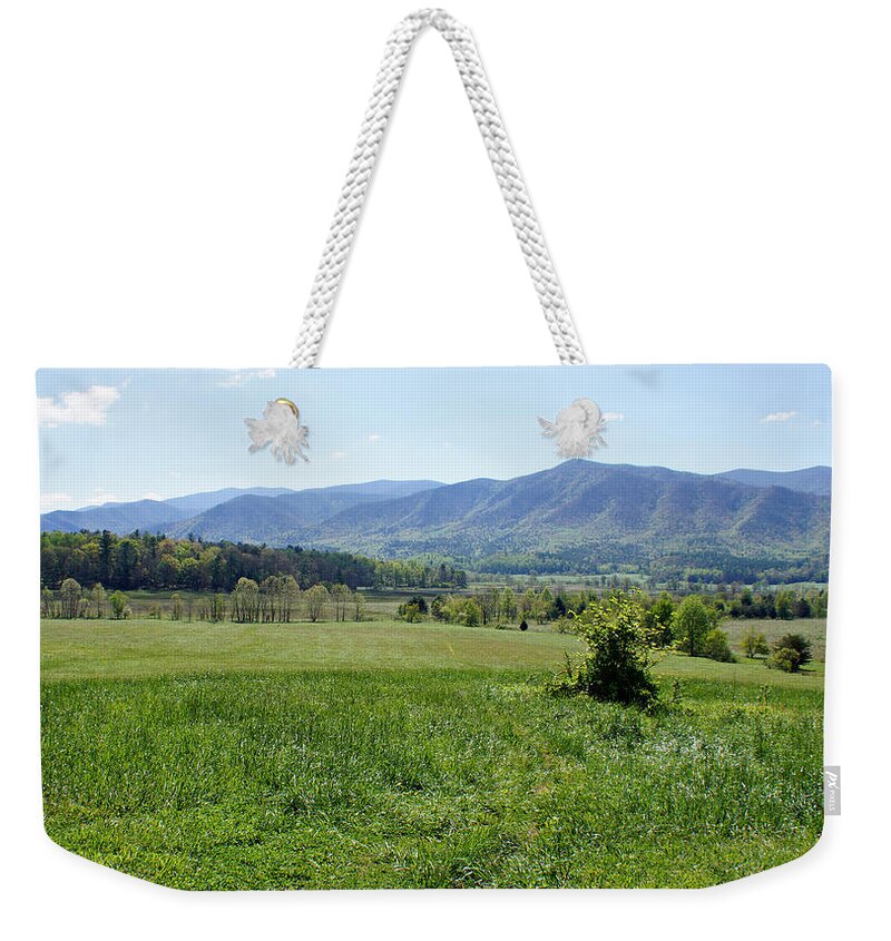 Cades Cove Weekender Tote Bag featuring the photograph Cades Cove by Sandy Keeton