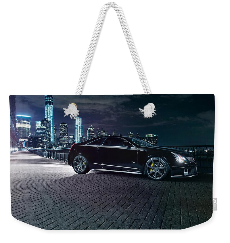 Cadillac Cts-v Weekender Tote Bag featuring the digital art Cadillac CTS-V by Maye Loeser