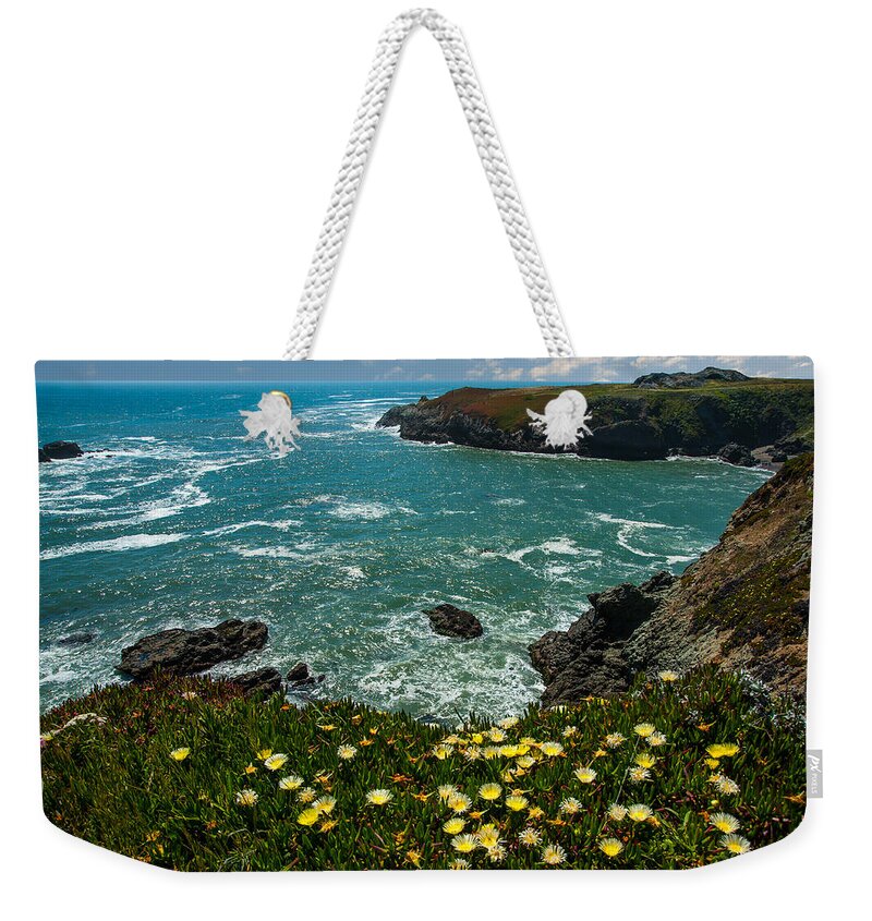 Northern California Weekender Tote Bag featuring the photograph California Coast by Harry Spitz