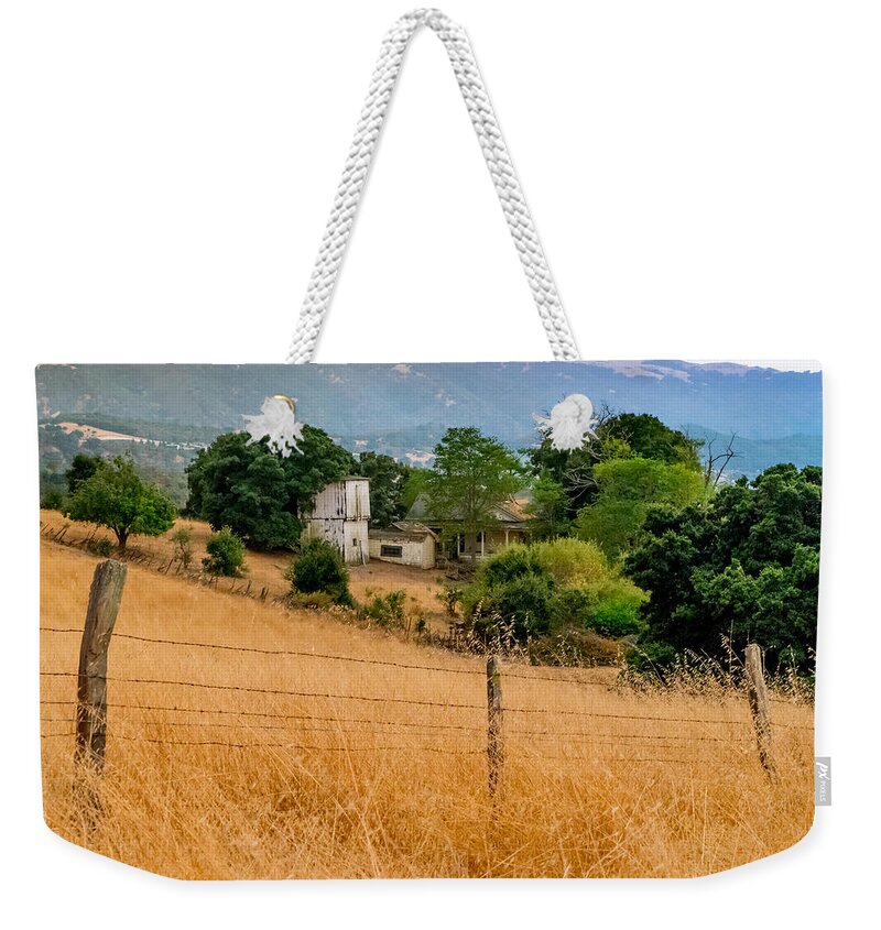 California Weekender Tote Bag featuring the photograph California Ranch House by Derek Dean