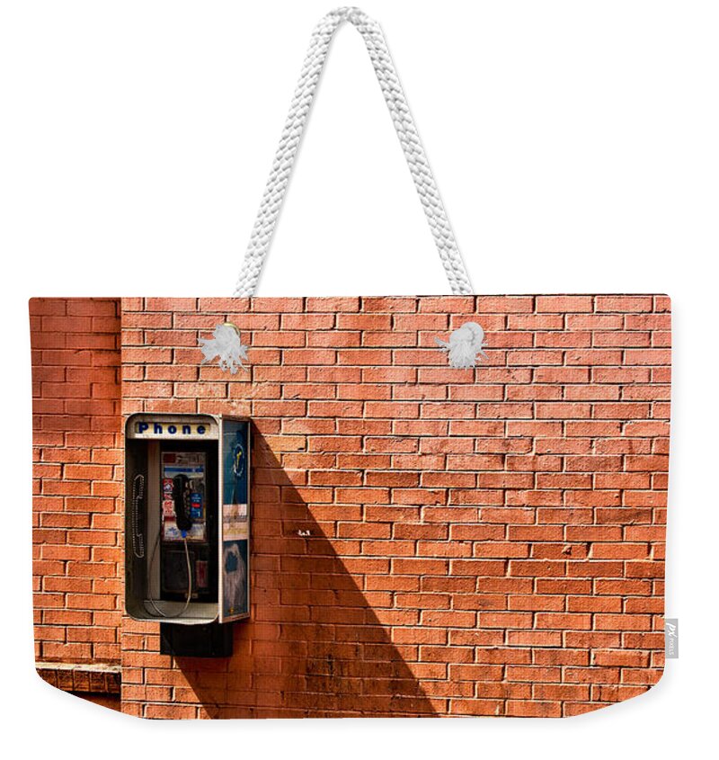 Phone Weekender Tote Bag featuring the photograph Call Me by Christopher Holmes