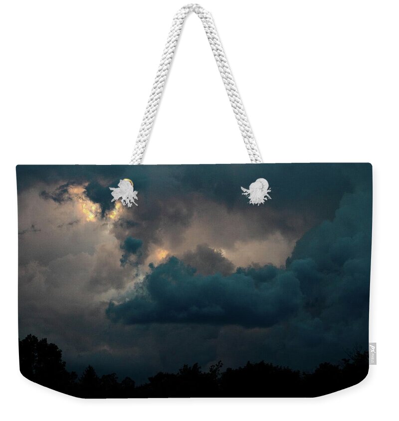 Storm Clouds Weekender Tote Bag featuring the photograph Call of the Valkerie by Bruce Patrick Smith