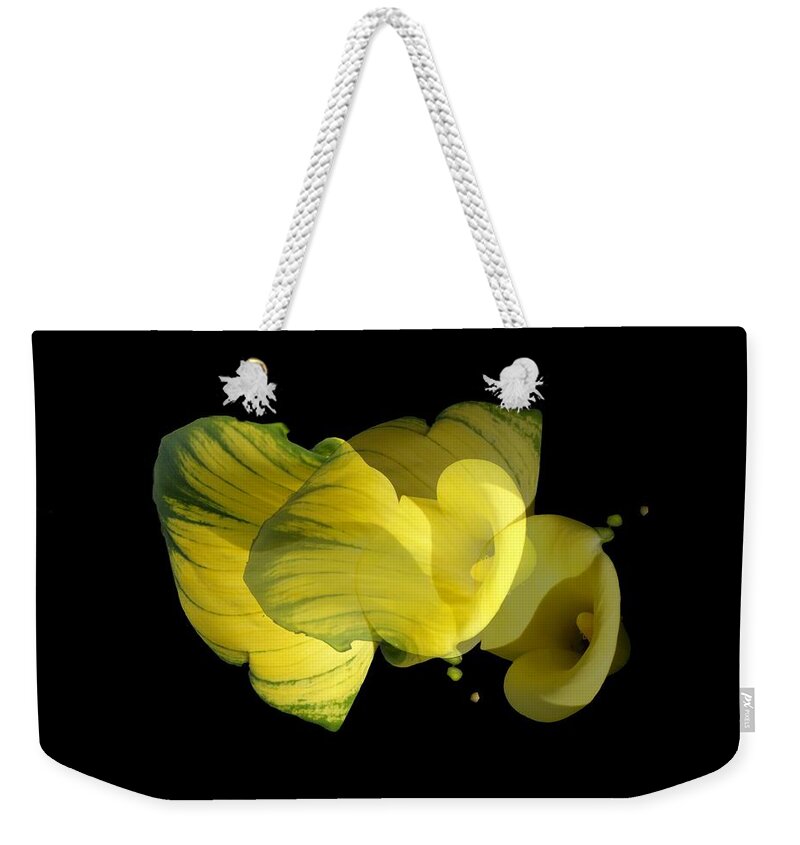 Calla Lily Weekender Tote Bag featuring the photograph Calla Lily by Mike Breau