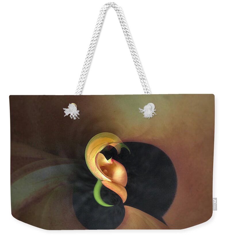 Flower Weekender Tote Bag featuring the photograph Calla lily study 2 by Usha Peddamatham