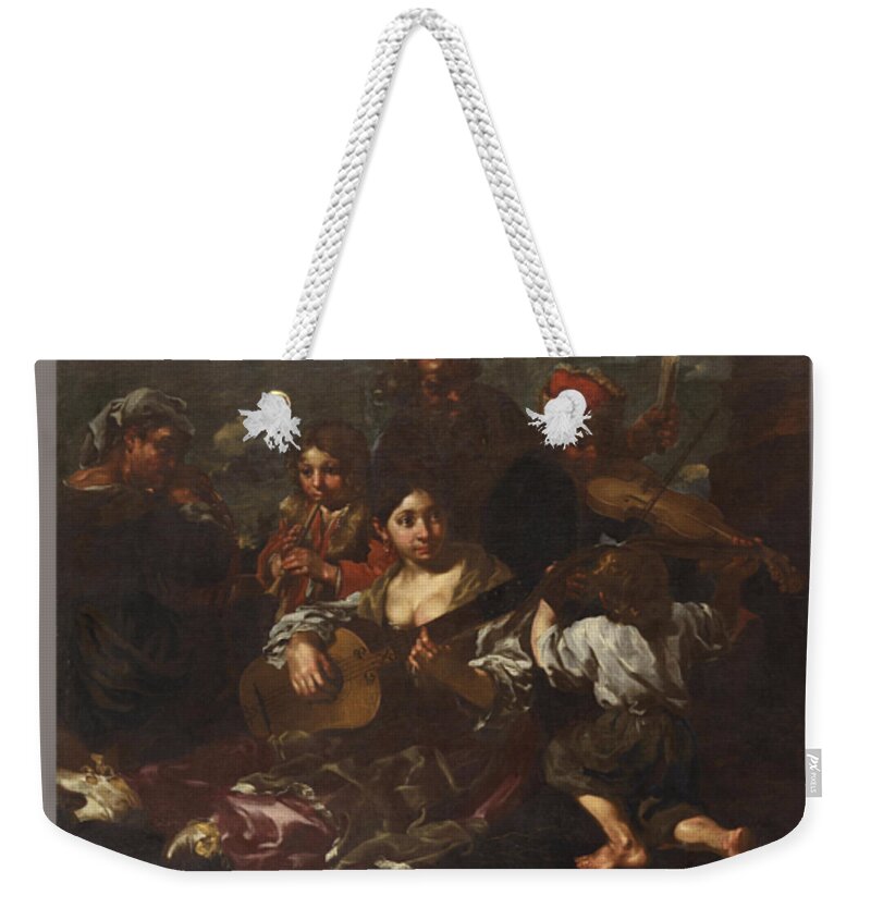 Bernhard Keil Weekender Tote Bag featuring the painting Called Monsu Bernardo by MotionAge Designs
