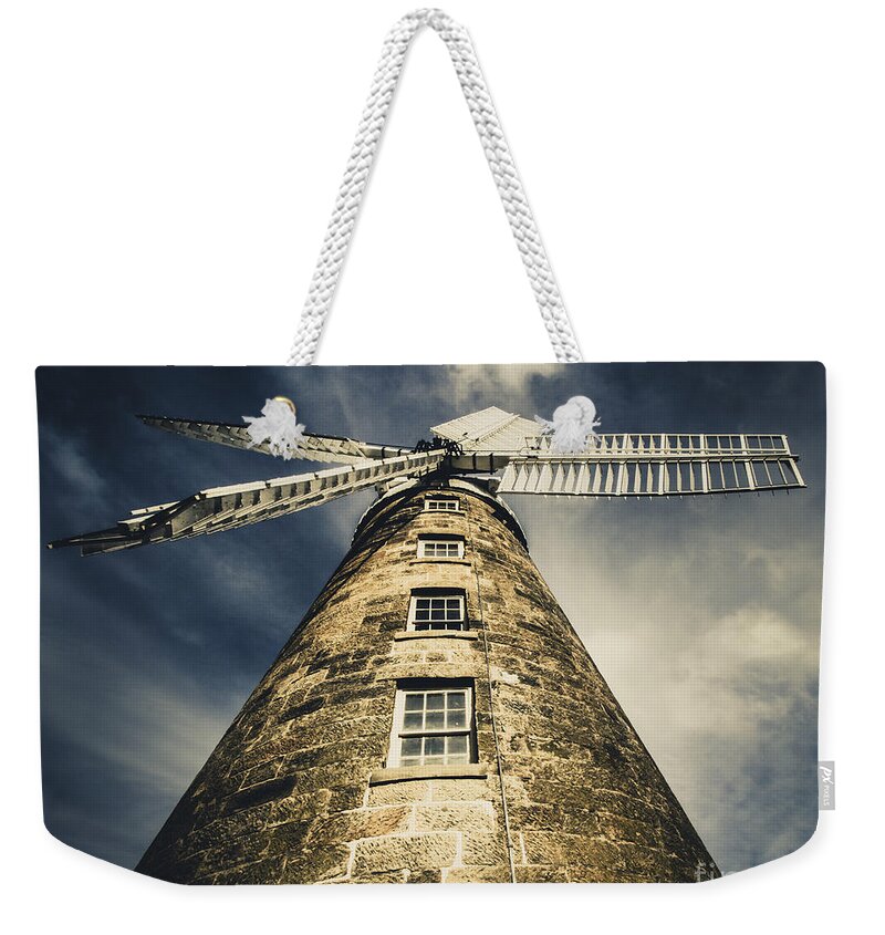 Callington Mill Weekender Tote Bag featuring the photograph Callington Mill in Oatlands Tasmania by Jorgo Photography
