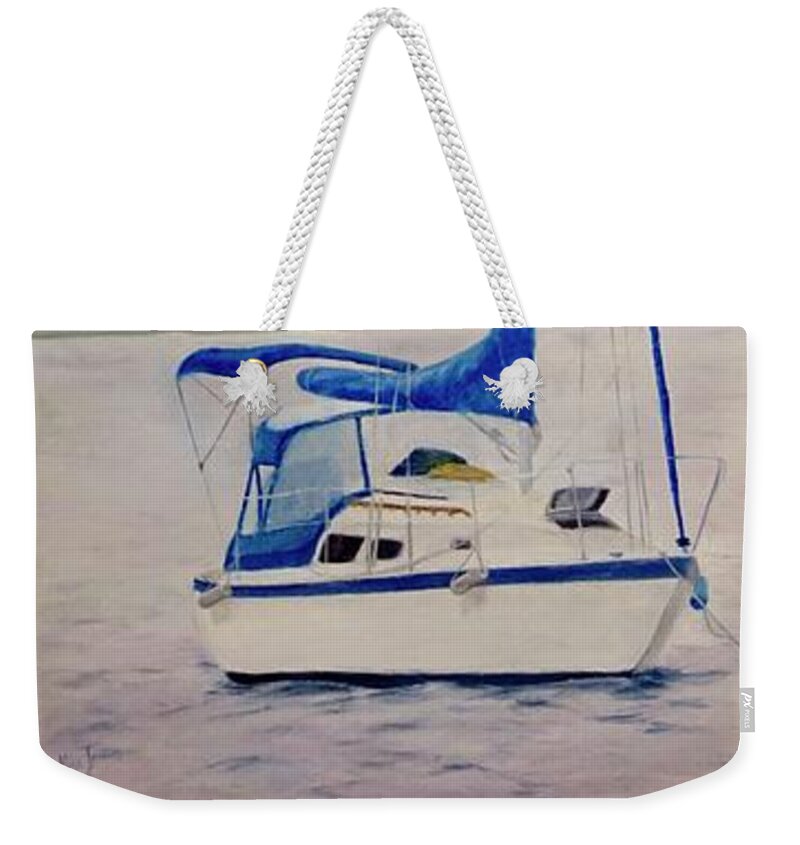 O'day Weekender Tote Bag featuring the painting Calm Before the Storm by Mike Jenkins