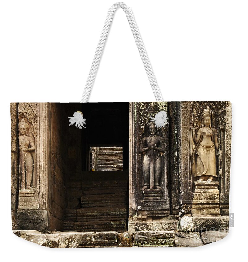 Architecture Weekender Tote Bag featuring the photograph Cambodia Architecture 1 by Bob Christopher