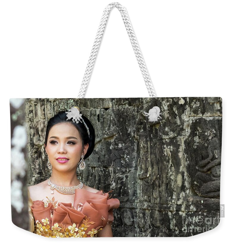 Cambodia Weekender Tote Bag featuring the photograph Cambodian Bride 02 by Rick Piper Photography