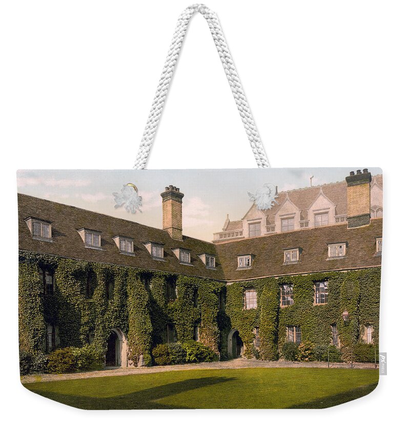 corpus Christi College Weekender Tote Bag featuring the photograph Cambridge - England - Corpus Christi College by International Images